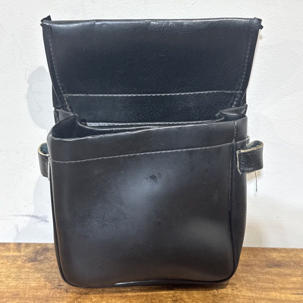 Faux LEATHER SHOTGUN SHELL SHOTGUN SHELL POUCH Sporting Clays BLACK DELUXE